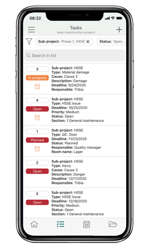 Phone list view iphone